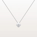 Lab Grown Diamond Clover Necklace in 14K Solid Gold/Platinum - Necklaces
