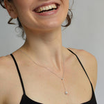 Lab Grown Diamond Blossom Drop Pendant - Necklaces