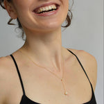 Lab Grown Diamond Blossom Drop Pendant - Necklaces