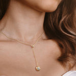 Lab Grown Diamond Blossom Drop Pendant - Necklaces