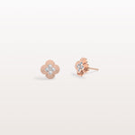 Lab Diamond Four Leaf Clover Studs Earrings - Earrings