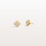 Lab Diamond Four Leaf Clover Studs Earrings - Earrings