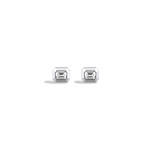 Lab Created Diamond 1.0CTW Octagonal Bezel Stud Earrings - Earrings