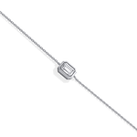 0.5CT Emerald Cut Lab Grown Diamond Chain Bracelet - Bracelets