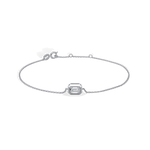 0.5CT Emerald Cut Lab Grown Diamond Chain Bracelet - Bracelets