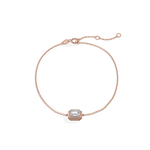 0.5CT Emerald Cut Lab Grown Diamond Chain Bracelet - Bracelets