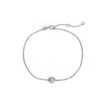 Hexagon Lab Grown Diamond Chain Bracelet in 14K Solid Gold/Platinum - Bracelets
