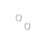 0.17CTW Lab Grown Diamond Hoop Earrings - 