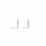 0.17CTW Lab Grown Diamond Hoop Earrings - 