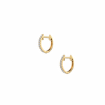 0.17CTW Lab Grown Diamond Hoop Earrings - 