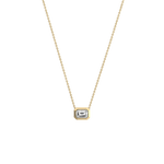 0.5CT Lab Grown Diamond Bezel Set Pendant Neckalce In 14K Solid Gold/Platinum - Necklaces