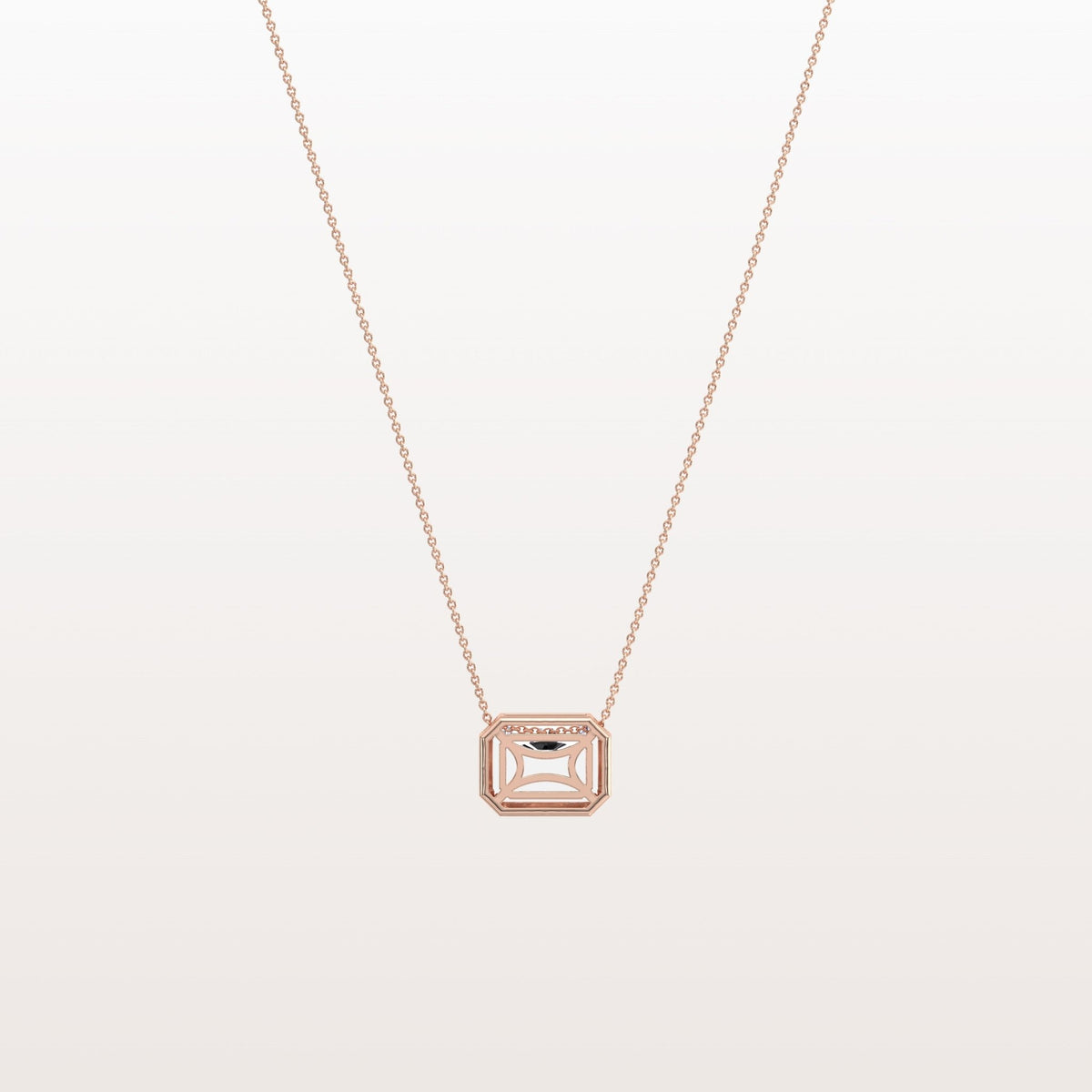 1CT Lab Grown Diamond Bezel Set Pendant Neckalce In 14K Solid Gold/Platinum - Necklaces