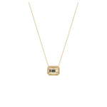 2CT Lab Grown Diamond Bezel Set Pendant Neckalce In 14K Solid Gold/Platinum - Necklaces