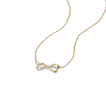 Lab Diamond Infinity Necklace In 14K Solid Gold/Platinum - 