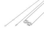 0.29CTW Lab Diamond Infinity Necklace In 14K Solid Gold/Platinum - 
