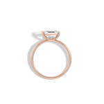 Minimalist Radiant Cut 1CT Lab Diamond Engagement Ring - Rings