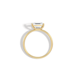 Minimalist Radiant Cut 1CT Lab Diamond Engagement Ring - Rings