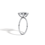 Minimalist Radiant Cut 3CT Lab Diamond Engagement Ring - Rings