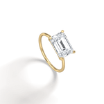 Minimalist Radiant Cut 3CT Lab Diamond Engagement Ring - Rings
