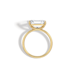 Minimalist Radiant Cut 3CT Lab Diamond Engagement Ring - Rings