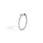 0.29CTW Lab Diamond Open Wedding Ring - 