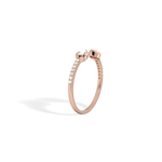 0.29CTW Lab Diamond Open Wedding Ring - 