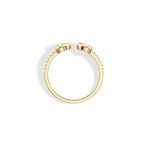 0.29CTW Lab Diamond Open Wedding Ring - 