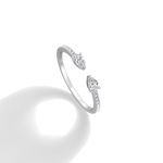 0.31CTW Lab Diamond Open Wedding Ring - 