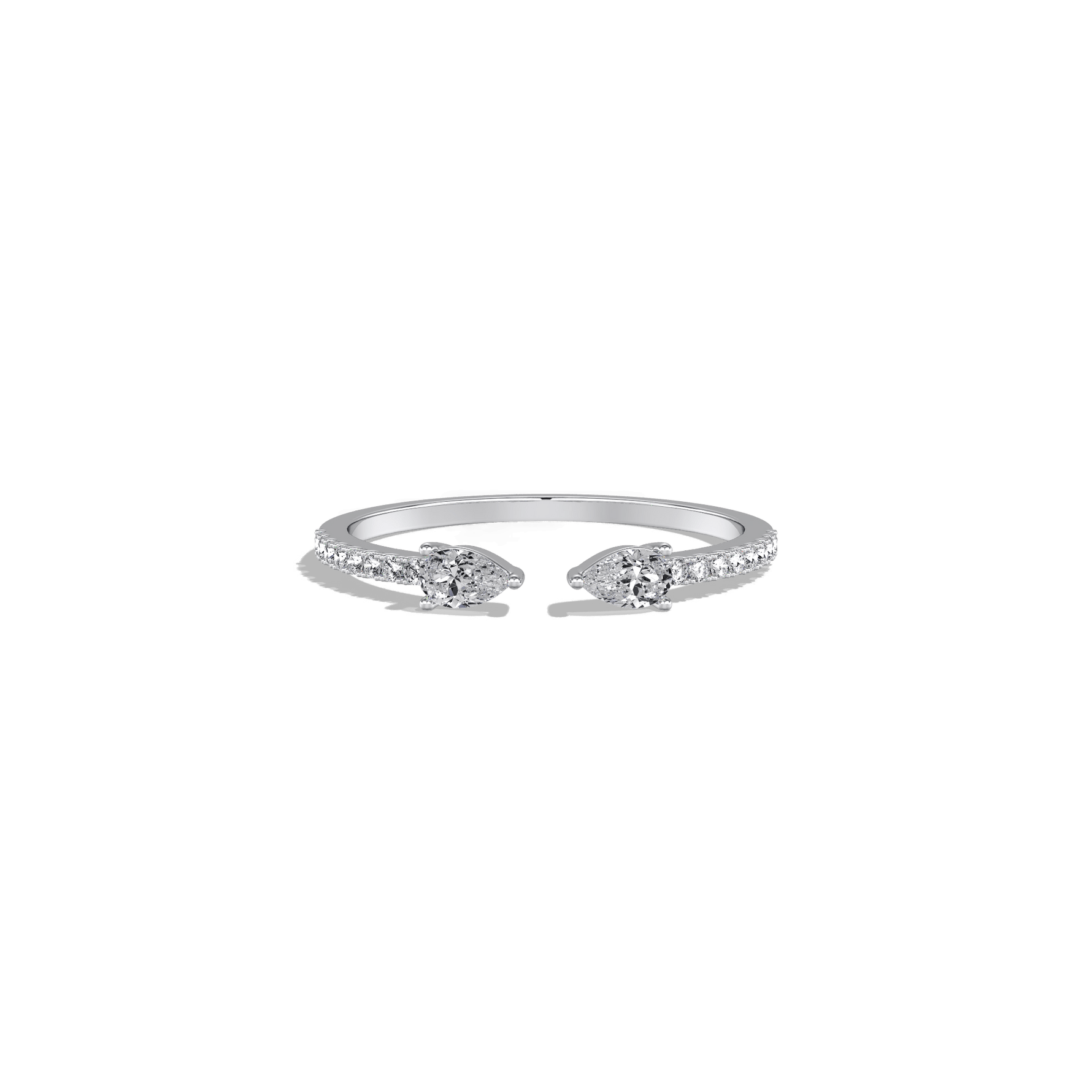 0.31CTW Lab Diamond Open Wedding Ring - 