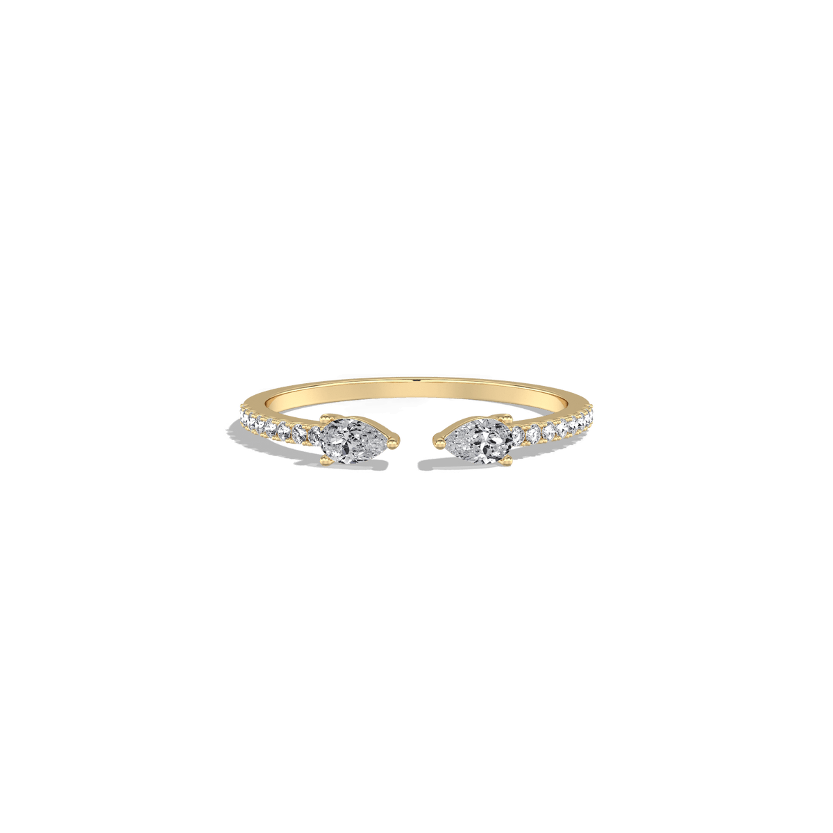 0.31CTW Lab Diamond Open Wedding Ring - 