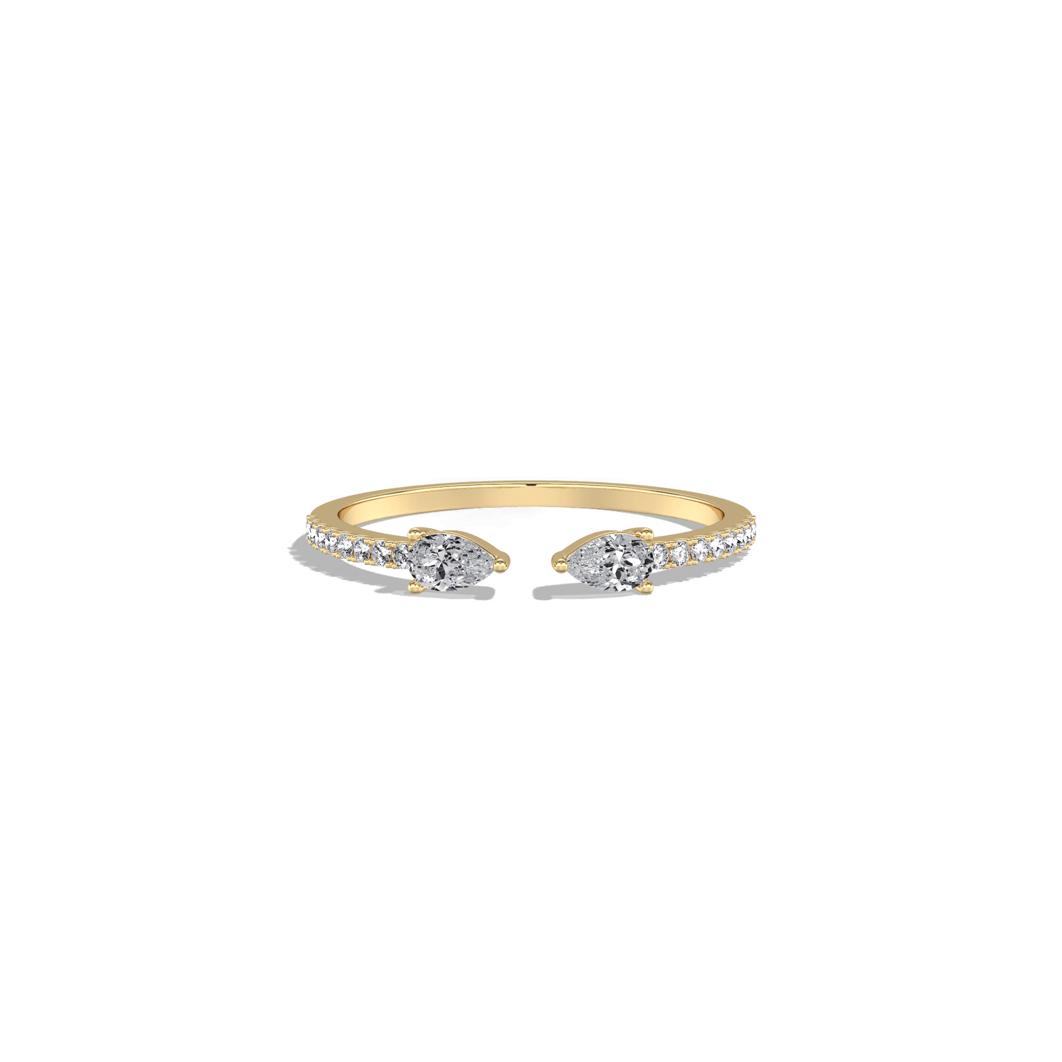 0.31CTW Lab Diamond Open Wedding Ring - 