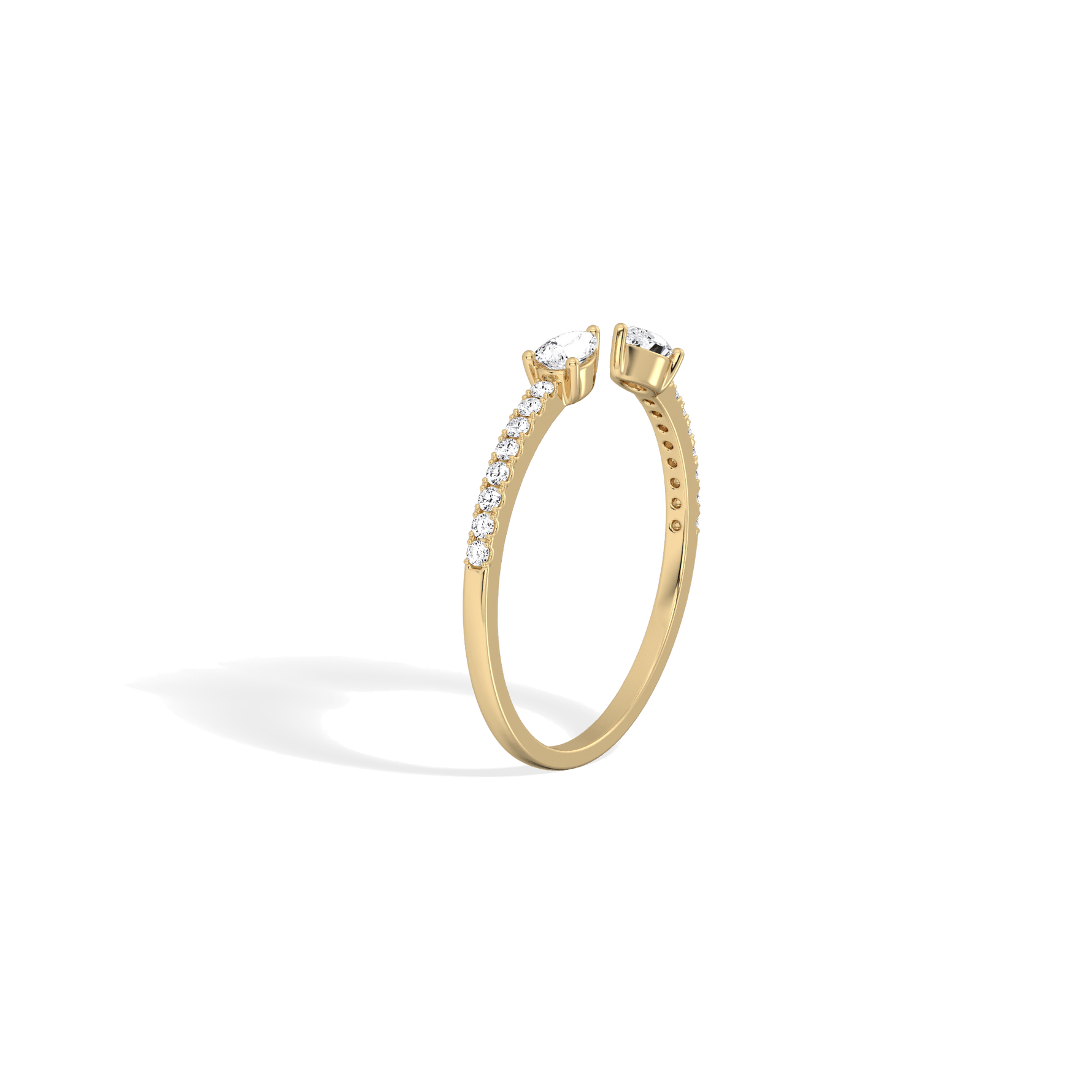 0.31CTW Lab Diamond Open Wedding Ring - 