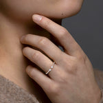 0.27CTW Lab Diamond Open Wedding Band - 