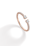 0.27CTW Lab Diamond Open Wedding Band - 
