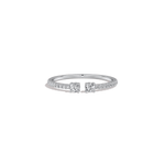 0.27CTW Lab Diamond Open Wedding Band - 