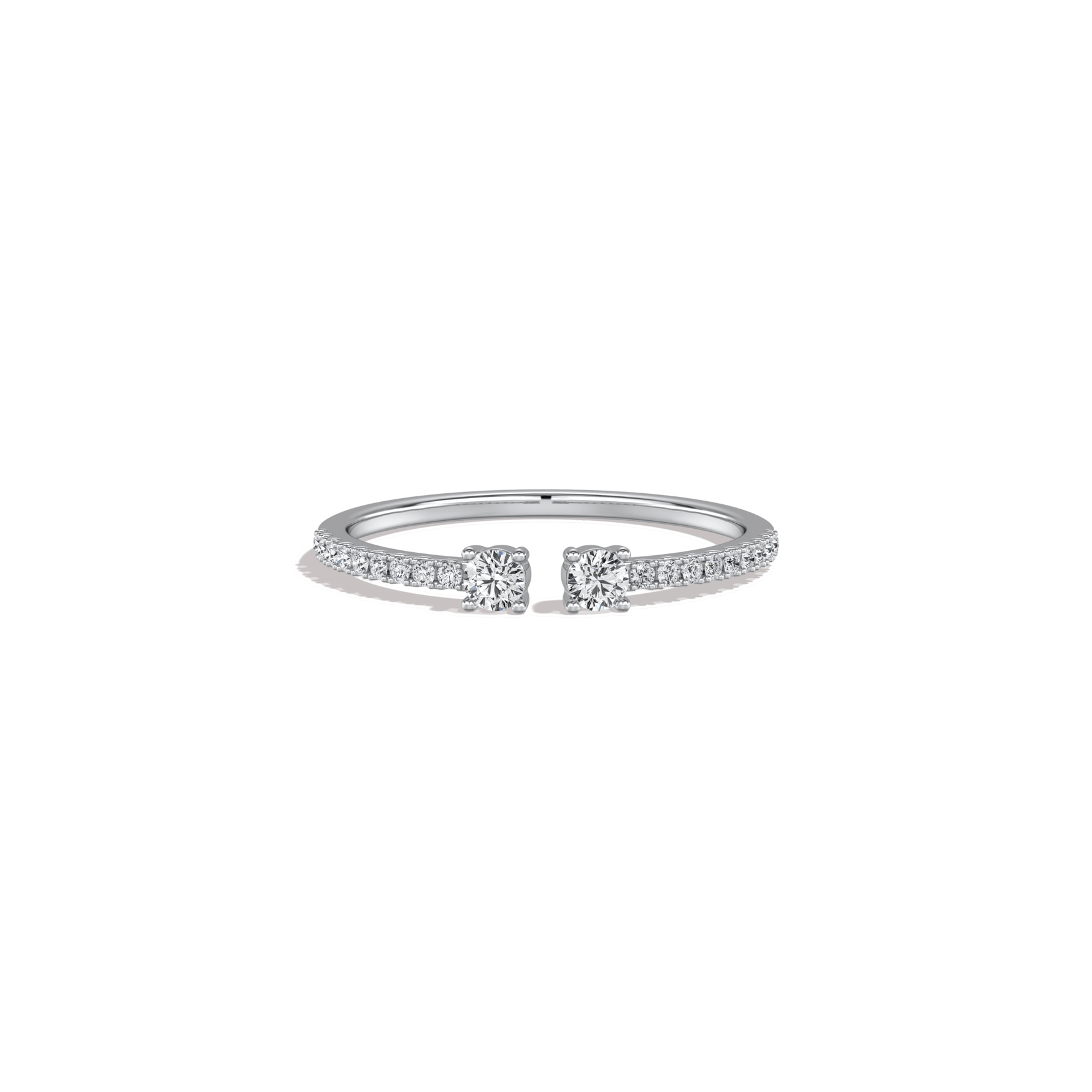 0.27CTW Lab Diamond Open Wedding Band - 