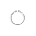 0.27CTW Lab Diamond Open Wedding Band - 