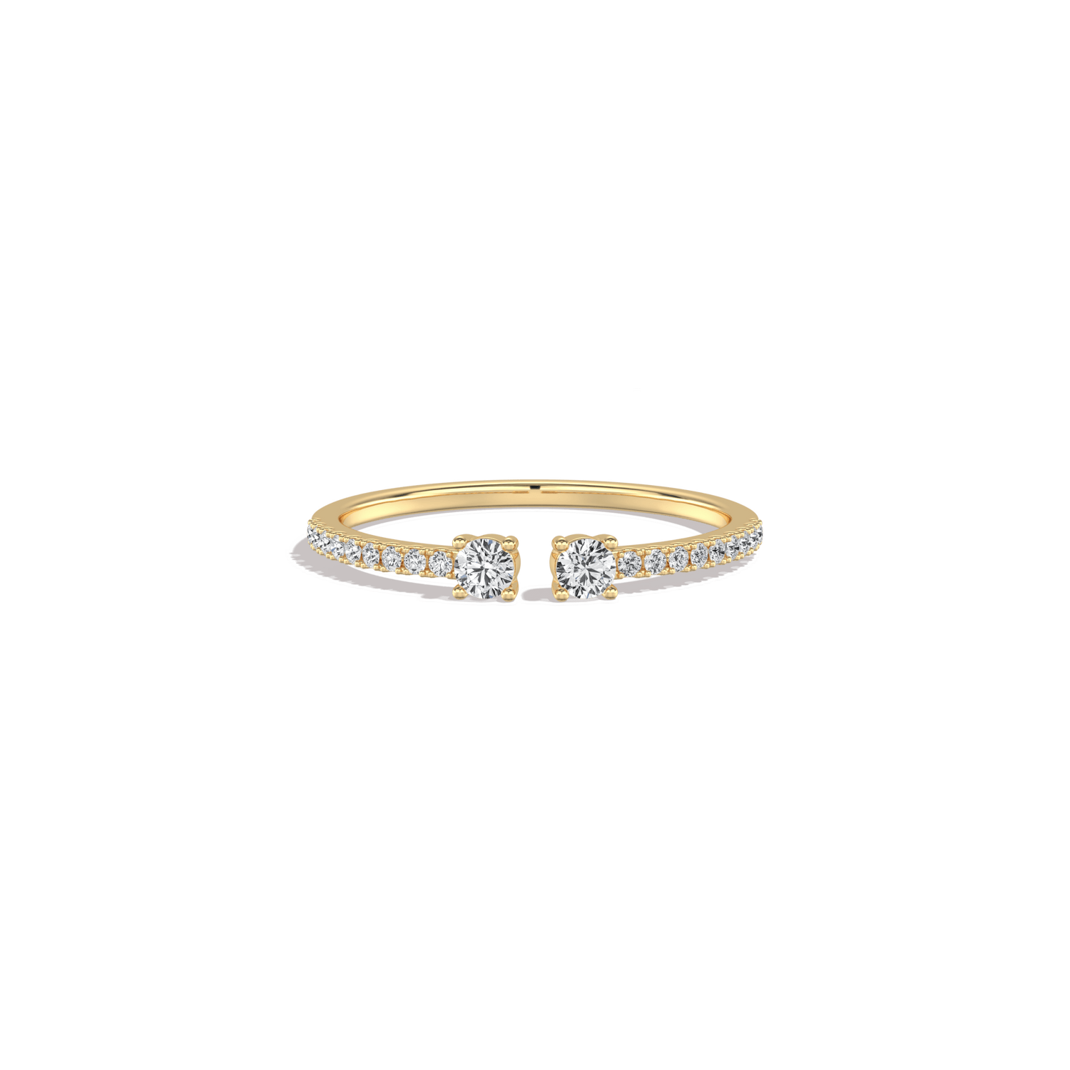 0.27CTW Lab Diamond Open Wedding Band - 