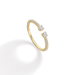 0.27CTW Lab Diamond Open Wedding Band - 