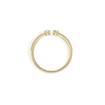 0.27CTW Lab Diamond Open Wedding Band - 