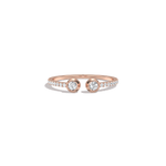 0.25CTW Lab Diamond Open Wedding Band - 
