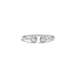 0.25CTW Lab Diamond Open Wedding Band - 