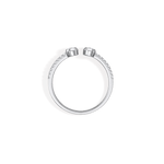 0.25CTW Lab Diamond Open Wedding Band - 