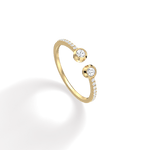 0.25CTW Lab Diamond Open Wedding Band - 