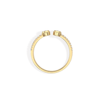 0.25CTW Lab Diamond Open Wedding Band - 