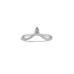 0.26CTW Lab Diamond Chevron Ring - 