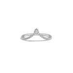 0.23CTW Lab Diamond Chevron Ring - 
