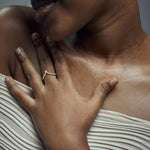 0.23CTW Lab Diamond Chevron Ring - 