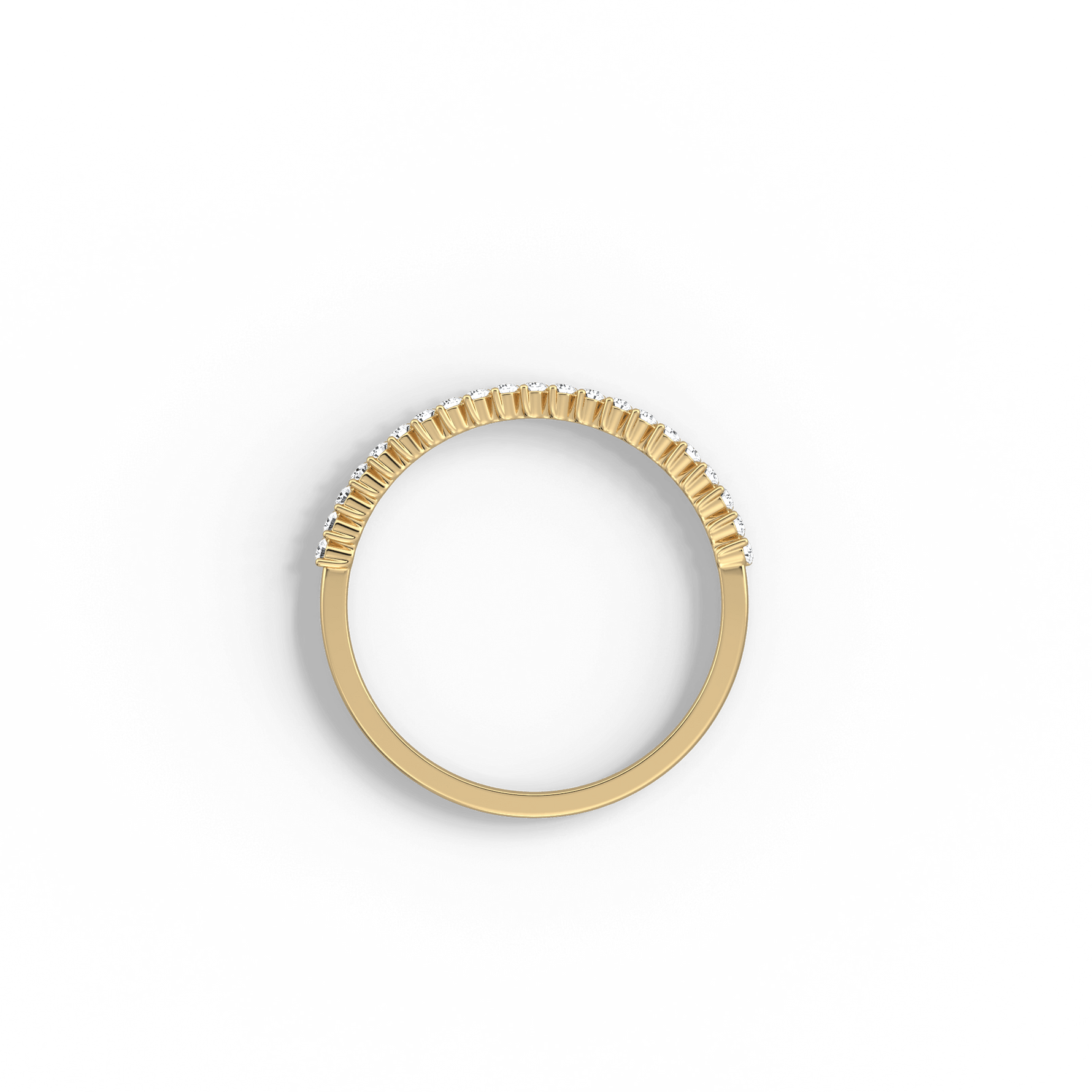 0.18CTW Half Eternity Stackable Ring - 