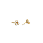 Lab - Grown Diamond Trio Stud Earrings in 14K Solid Gold - 